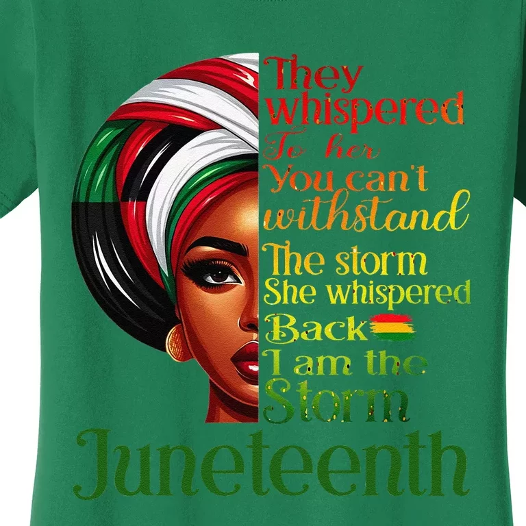 Juneteenth I Am The Storm Black Women Black History Month Women's T-Shirt