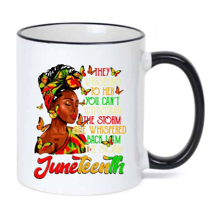 Juneteenth I Am The Storm Black Women Black History Month Black Color Changing Mug