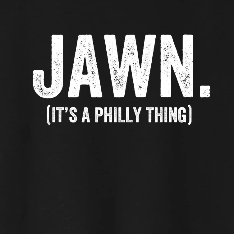 Jawn It's A Philly Thing Philadelphia Fan Pride Love Women's Crop Top Tee