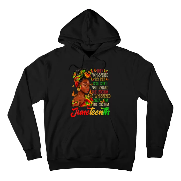 Juneteenth I am The Storm Black Wo Black History Month Hoodie