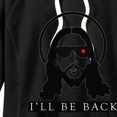 Jesus Ill Be Back Funny Christian Jesus Christ Gift Women's Fleece Hoodie