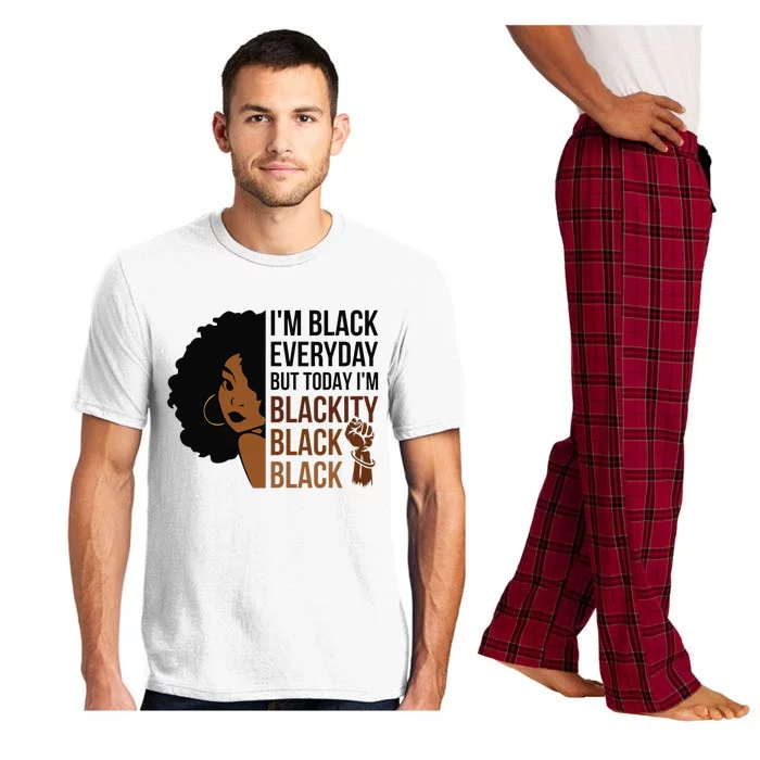 Juneteenth I'm Blackity Black Woman Afro African American Pajama Set