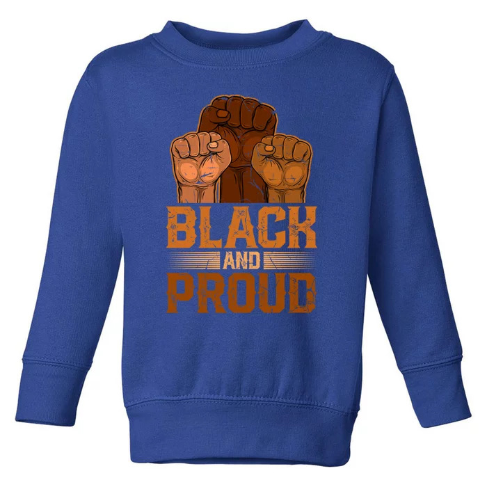 Juneteenth Inspiring Black Leaders Power Fist Hand Cute Gift Toddler Sweatshirt