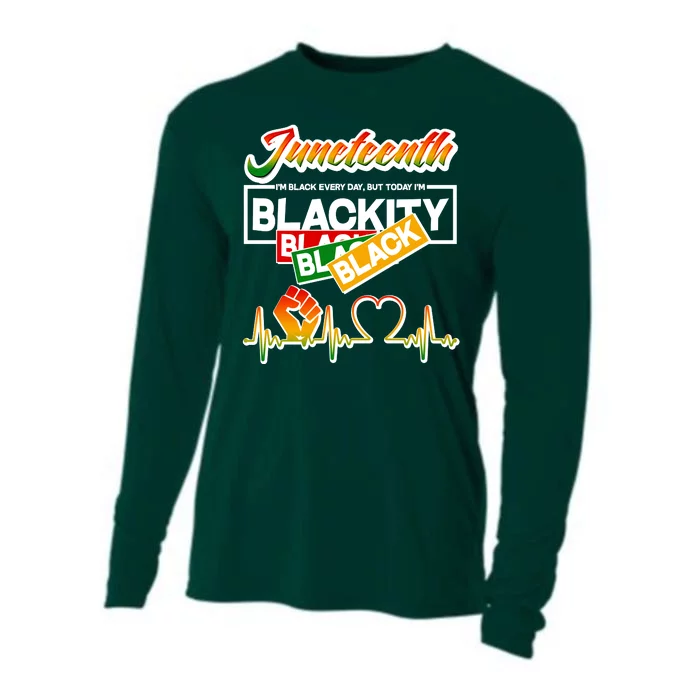 Juneteenth I'm Black Every Day But Today I'm Blackity Black Cooling Performance Long Sleeve Crew