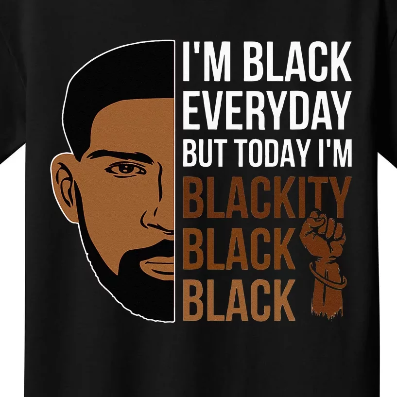 Juneteenth I'm Blackity Black Man African American History Kids T-Shirt