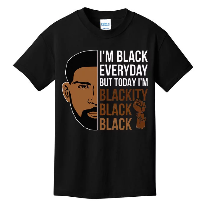 Juneteenth I'm Blackity Black Man African American History Kids T-Shirt