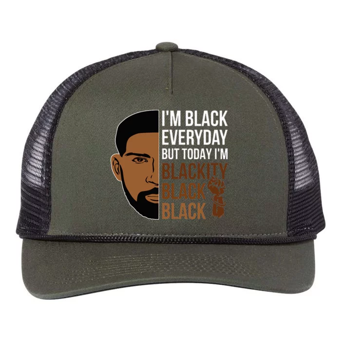 Juneteenth I'm Blackity Black Man African American History Retro Rope Trucker Hat Cap