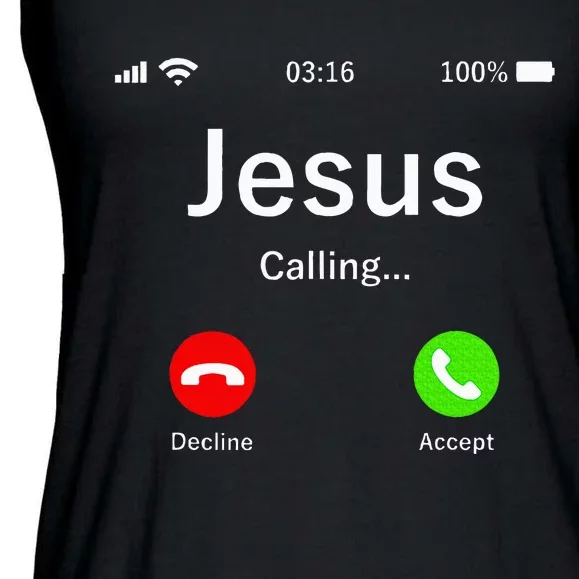 Jesus Is Calling Christian Ladies Essential Flowy Tank