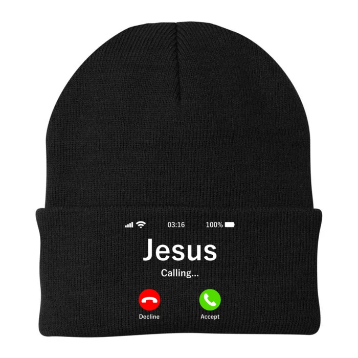 Jesus Is Calling Christian Knit Cap Winter Beanie