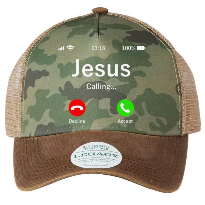 Jesus Is Calling Christian Legacy Tie Dye Trucker Hat