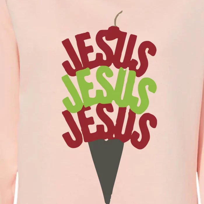 Jesus Ice Cream Womens California Wash Sweatshirt