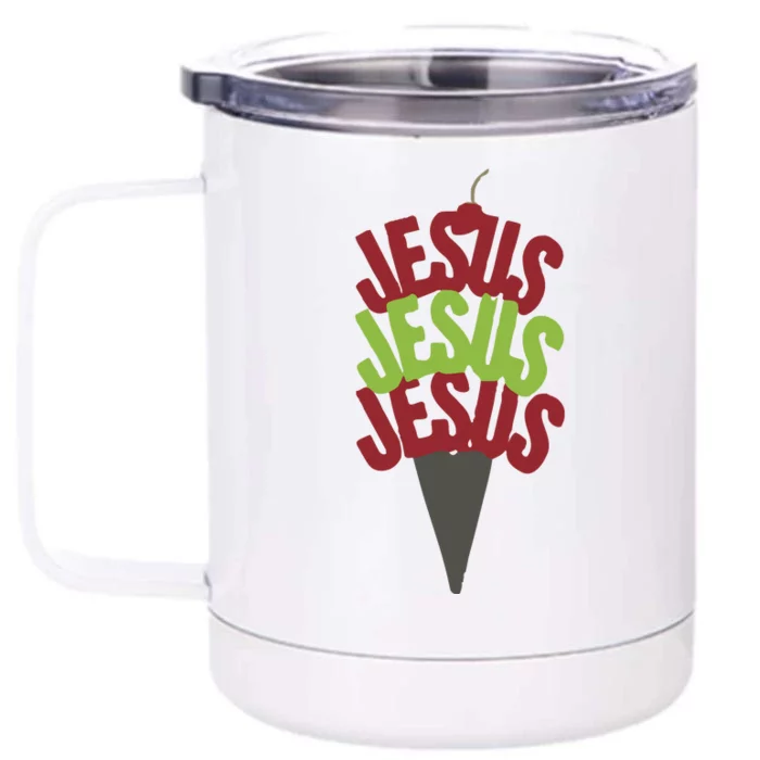 Jesus Ice Cream Front & Back 12oz Stainless Steel Tumbler Cup