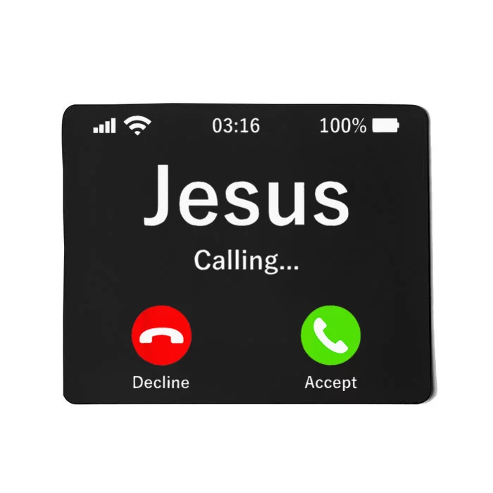 Jesus Is Calling Christian Mousepad