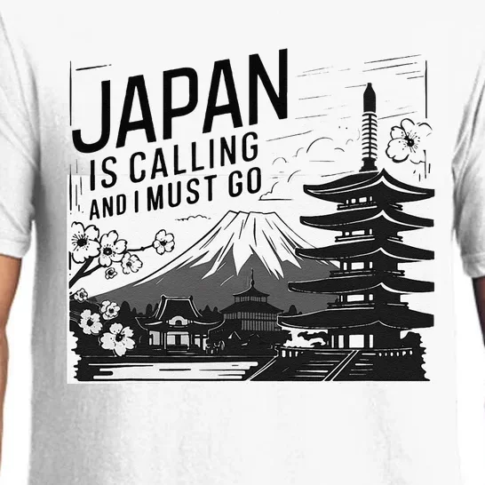 Japan Is Calling And I Must Go Pajama Set