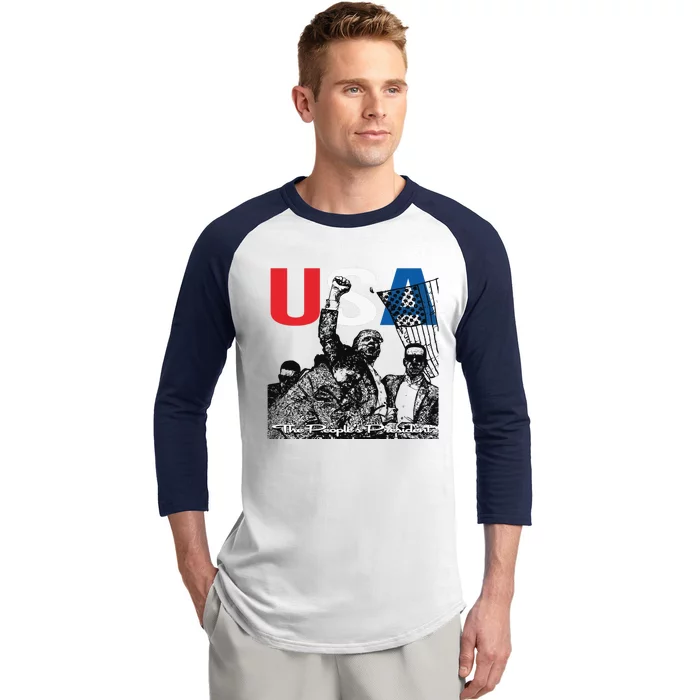 Justified In Christ The PeopleS President Baseball Sleeve Shirt