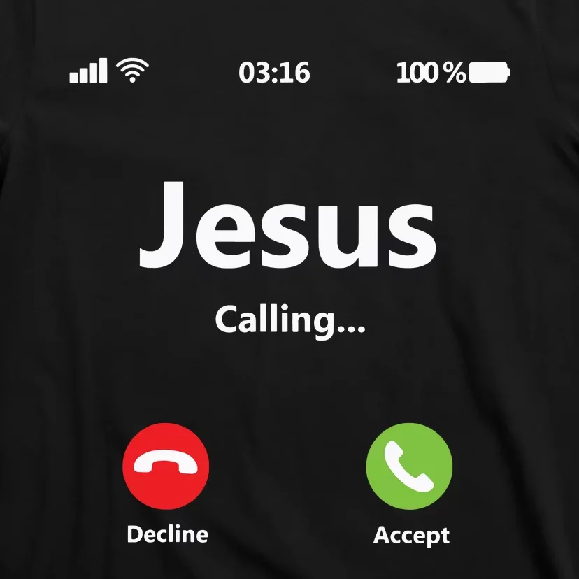 Jesus Is Calling Christian T Christmas Xmas T-Shirt