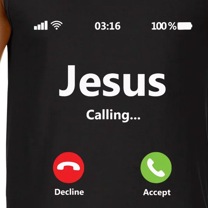 Jesus Is Calling Christian T Christmas Xmas Comfort Colors® Tank Top