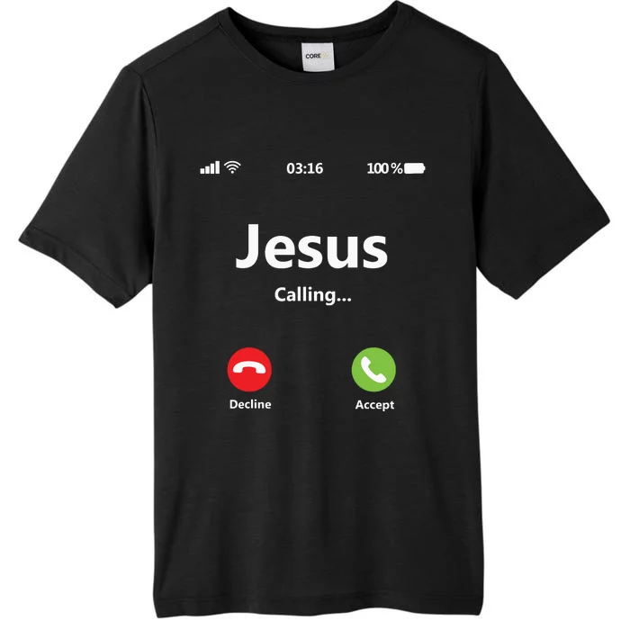 Jesus Is Calling Christian T Christmas Xmas ChromaSoft Performance T-Shirt