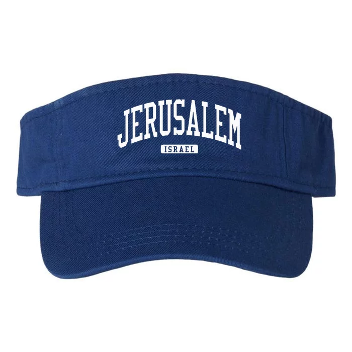 Jerusalem Israel College University Style Valucap Bio-Washed Visor