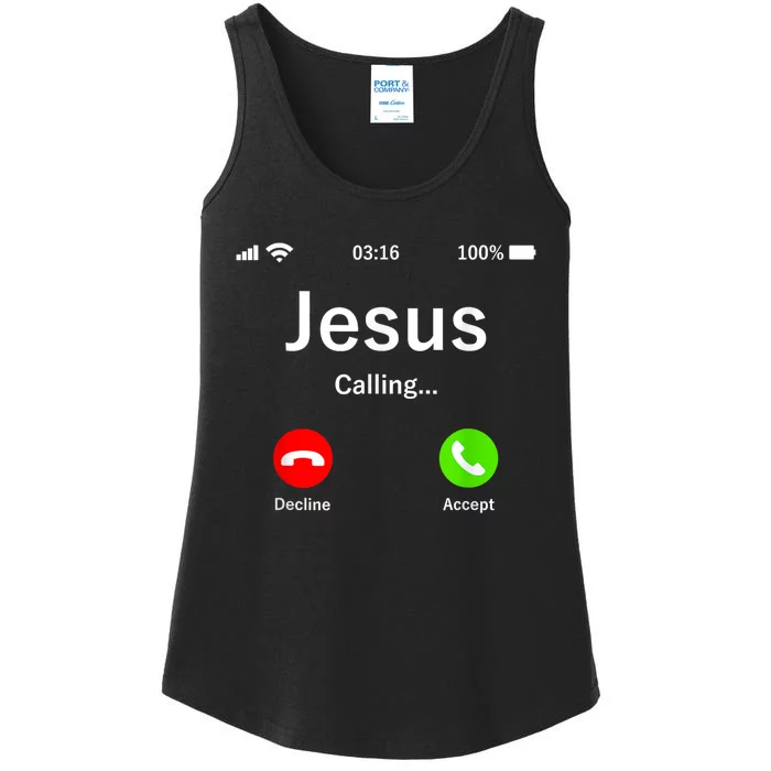 Jesus Is Calling Christian Ladies Essential Tank