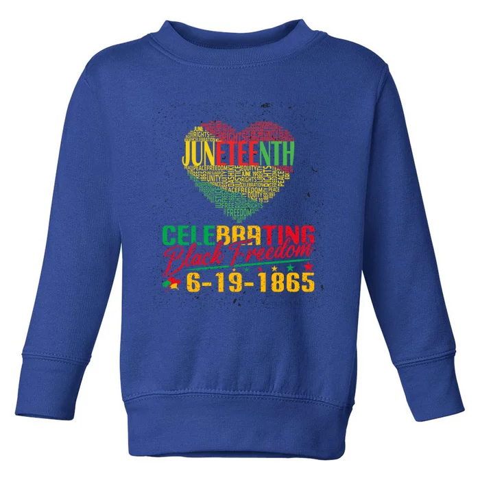 Junenth Independence Celebration Great Gift Toddler Sweatshirt