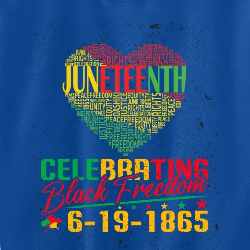 Junenth Independence Celebration Great Gift Kids Sweatshirt