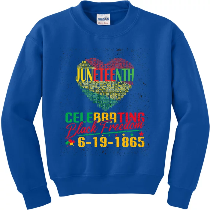 Junenth Independence Celebration Great Gift Kids Sweatshirt