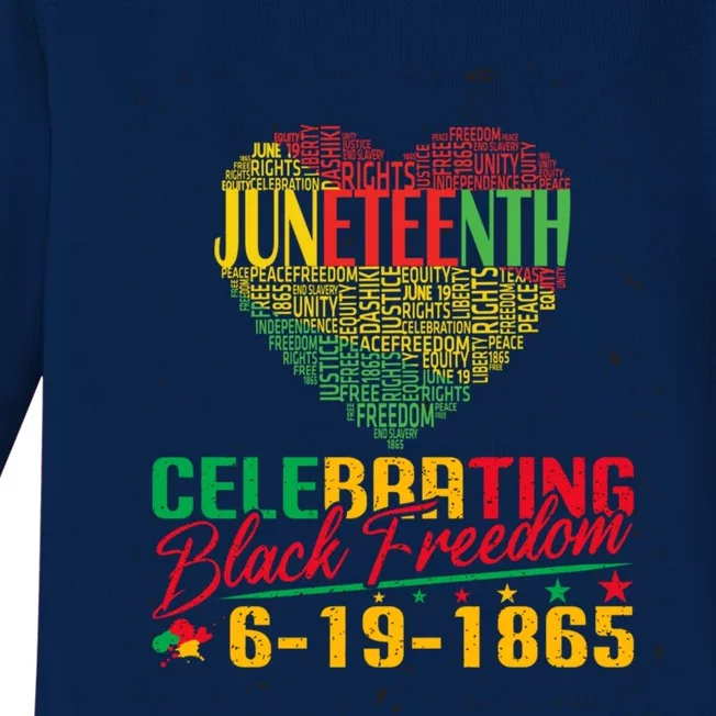 Junenth Independence Celebration Great Gift Baby Long Sleeve Bodysuit