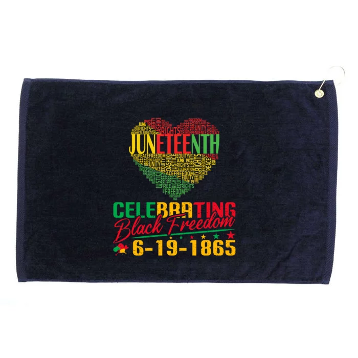 Junenth Independence Celebration Great Gift Grommeted Golf Towel