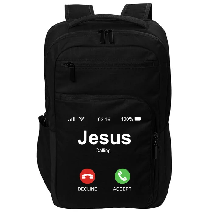 Jesus Is Calling Funny Christian Gifts For Men Women Impact Tech Backpack