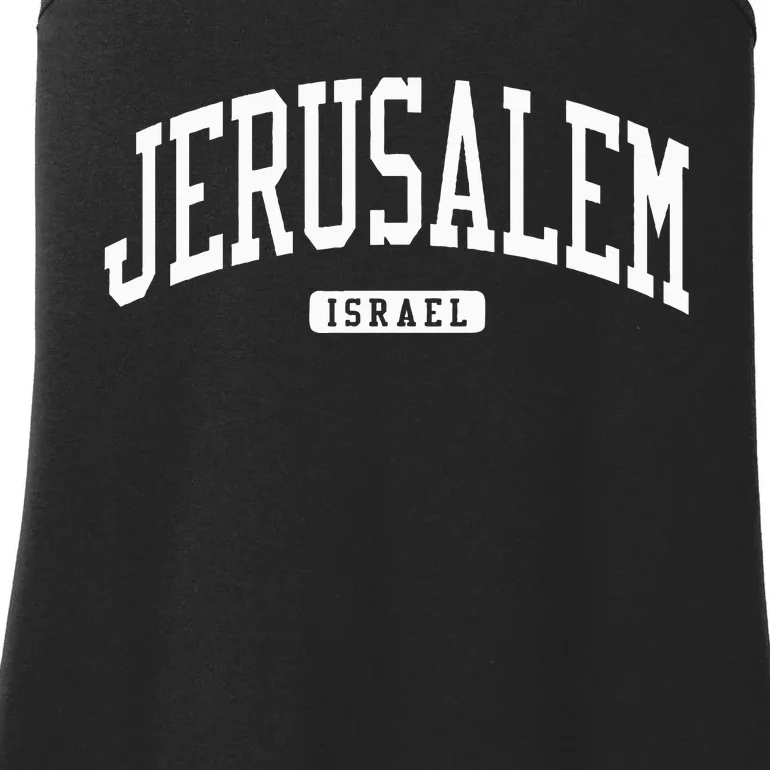 Jerusalem Israel College University Style Ladies Essential Tank