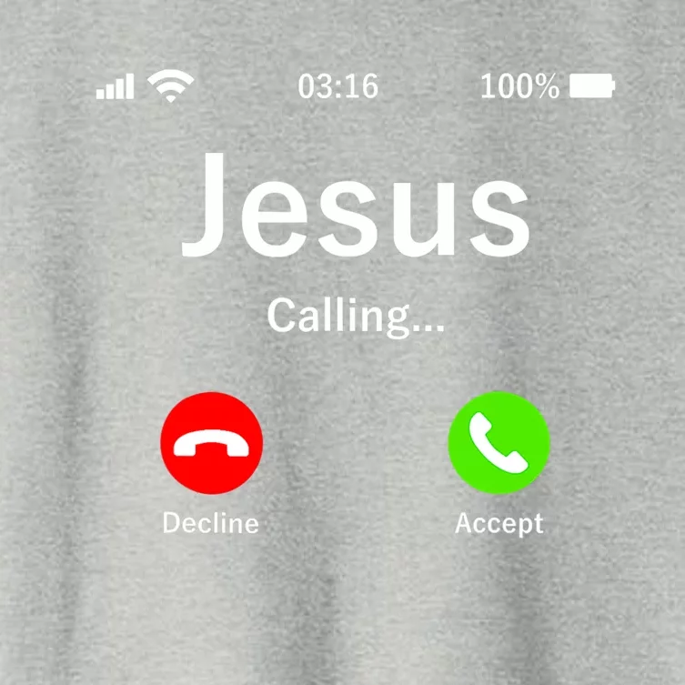 Jesus Is Calling Christian Women's Crop Top Tee