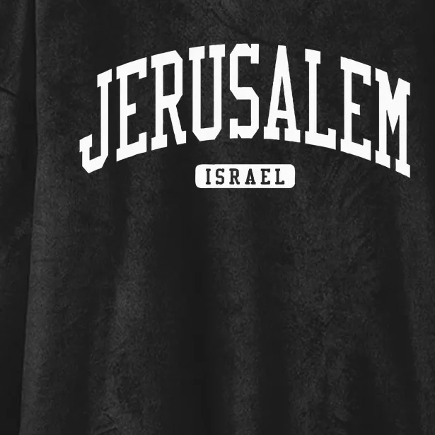 Jerusalem Israel College University Style Hooded Wearable Blanket