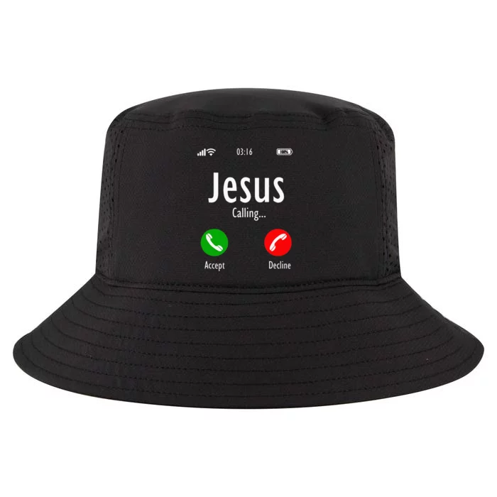 Jesus Is Calling Christian T Cool Comfort Performance Bucket Hat