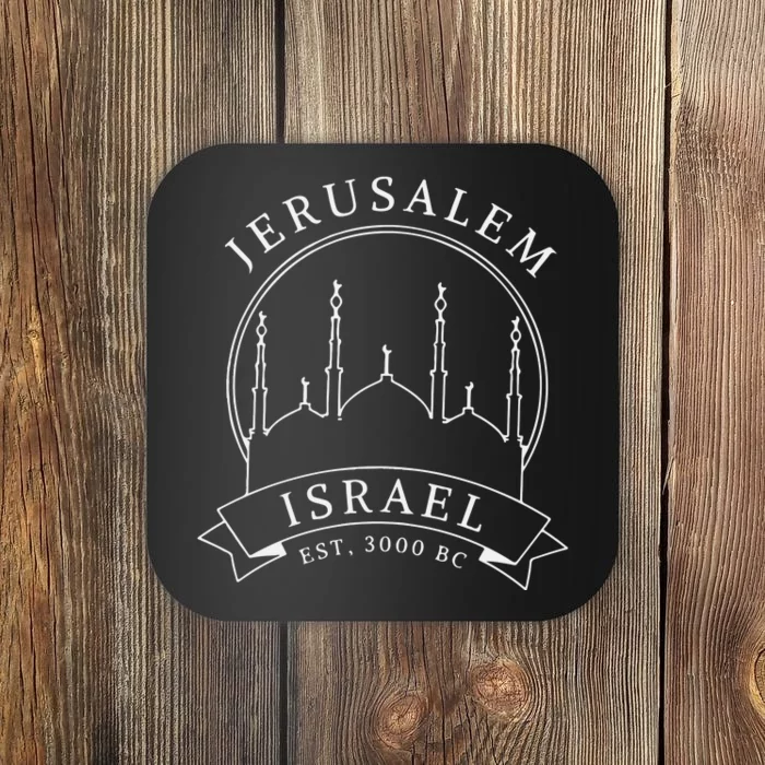 Jerusalem Israel City Jewish Hanukkah Jerusalem Coaster