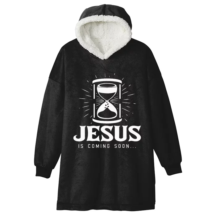 Jesus Is Coming Soon Christmas Cool XMas Religious Christian Hooded Wearable Blanket