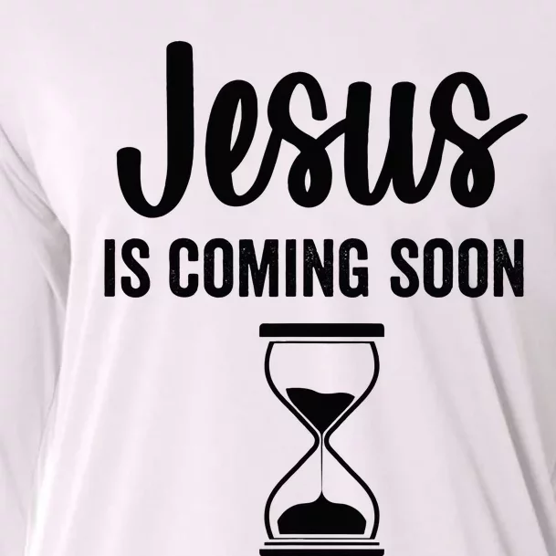 Jesus Is Coming Soon Countdown Christian Religious Faith Cooling Performance Long Sleeve Crew