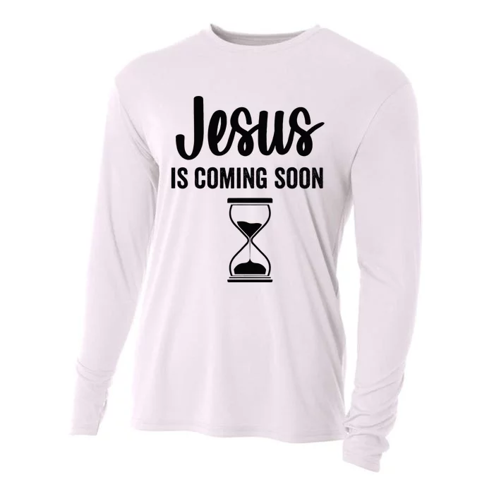 Jesus Is Coming Soon Countdown Christian Religious Faith Cooling Performance Long Sleeve Crew