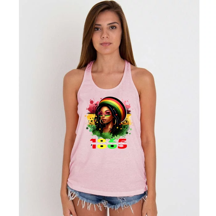 Junenth Independence Celebration Cute Gift Women's Knotted Racerback Tank