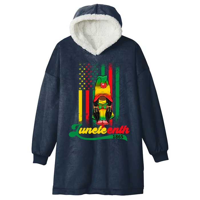 Junenth Independence Celebration Gift Hooded Wearable Blanket