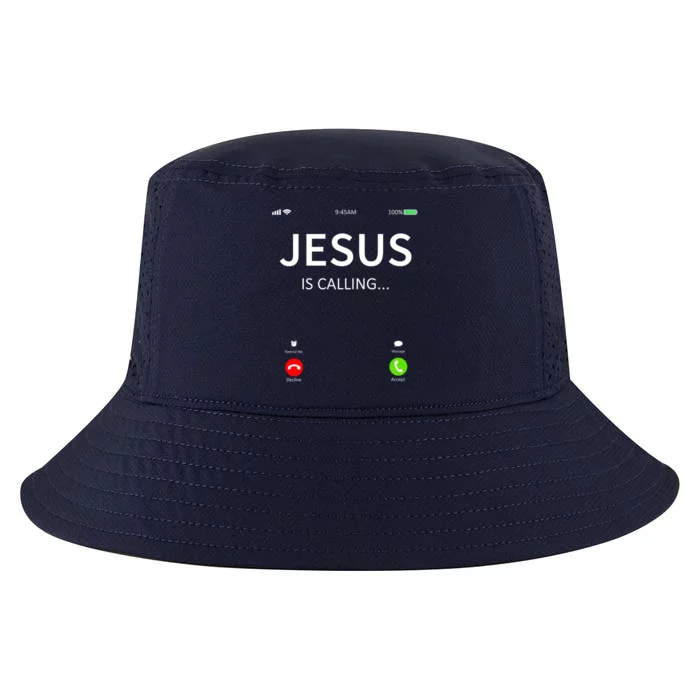 Jesus Is Calling Christian Cool Comfort Performance Bucket Hat