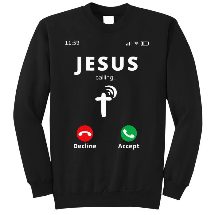 Jesus Is Calling At 1159pm Christian Church Sweatshirt