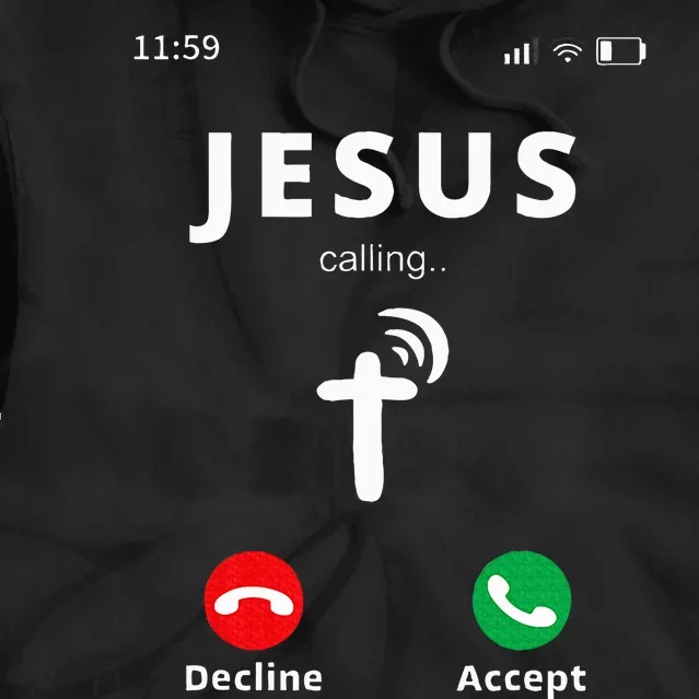 Jesus Is Calling At 1159pm Christian Church Tie Dye Hoodie