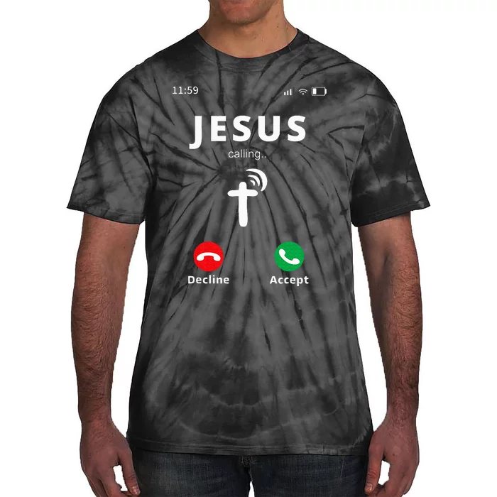 Jesus Is Calling At 1159pm Christian Church Tie-Dye T-Shirt