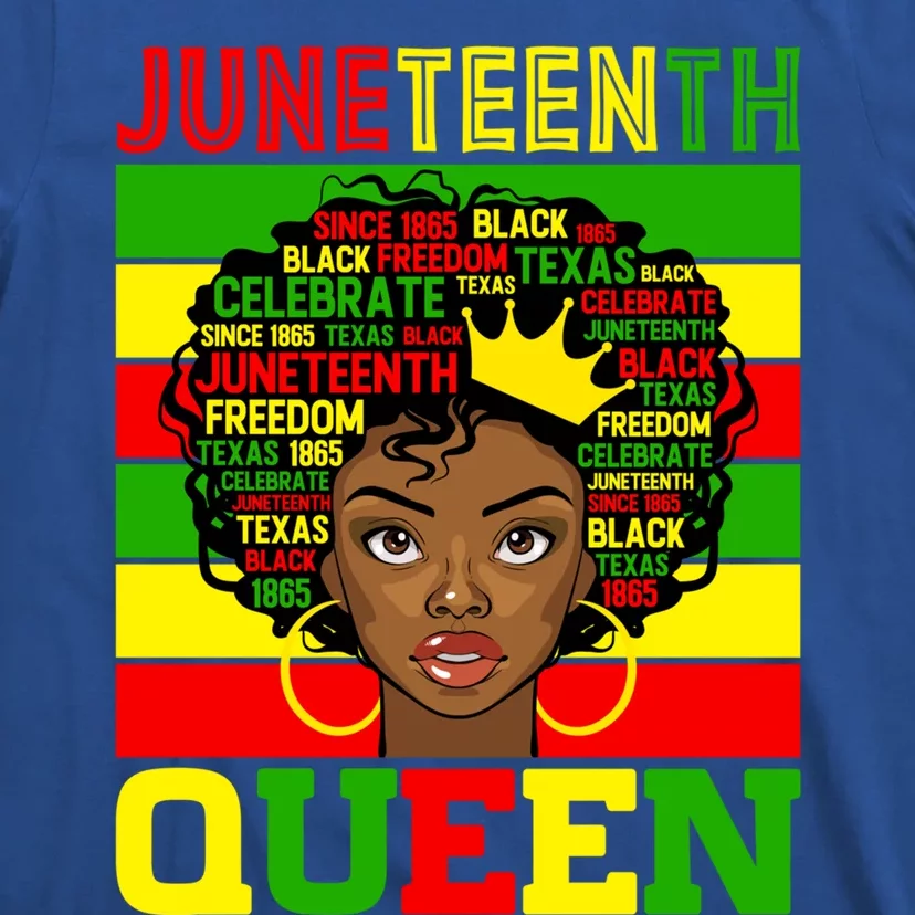 Juneteenth Independence Day Queen Freedom 1865 Mother's Day Cute Gift T-Shirt