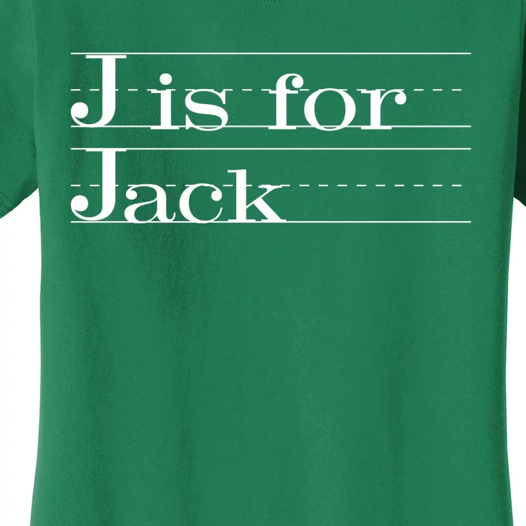 J Is For Jack Awesome Back To School Gift For Kids Women's T-Shirt