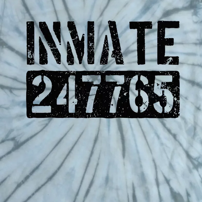 Jail Inmate Funny Prison Inmate Costume Tie-Dye T-Shirt