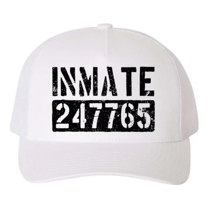 Jail Inmate Funny Prison Inmate Costume Yupoong Adult 5-Panel Trucker Hat