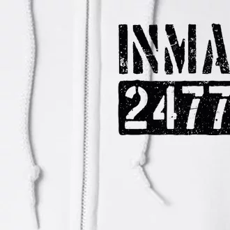 Jail Inmate Funny Prison Inmate Costume Full Zip Hoodie