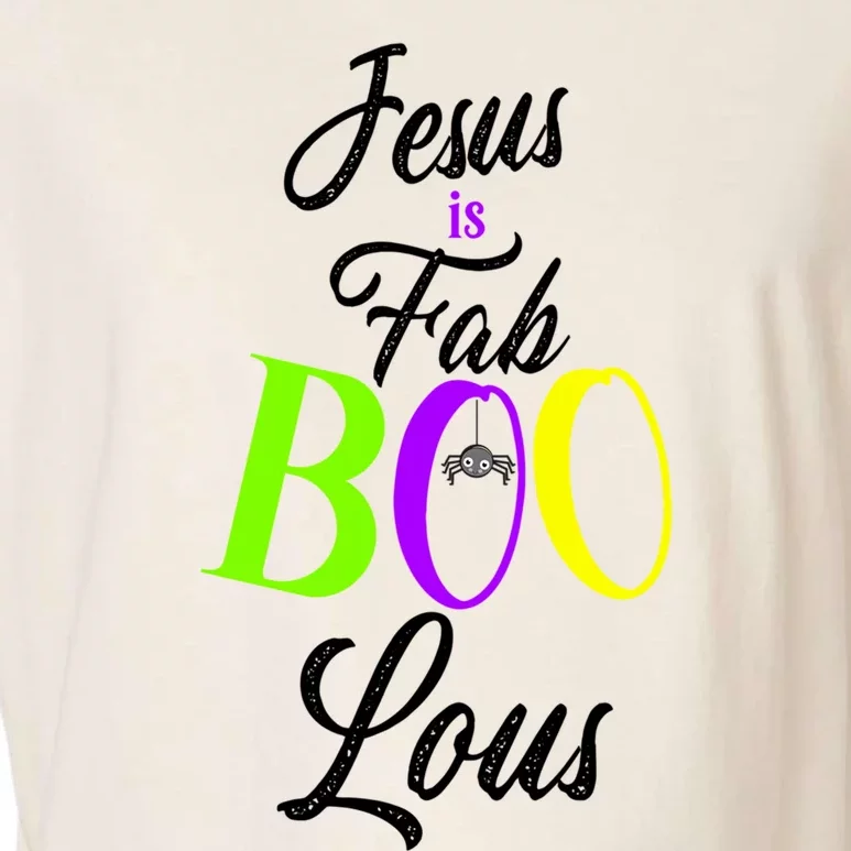 Jesus Is Fab Boo Lous Cool Gift Garment-Dyed Women's Muscle Tee